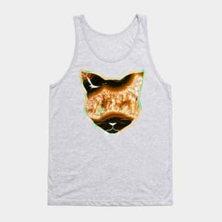 Molten lava cat print - Volcanic Tank Top